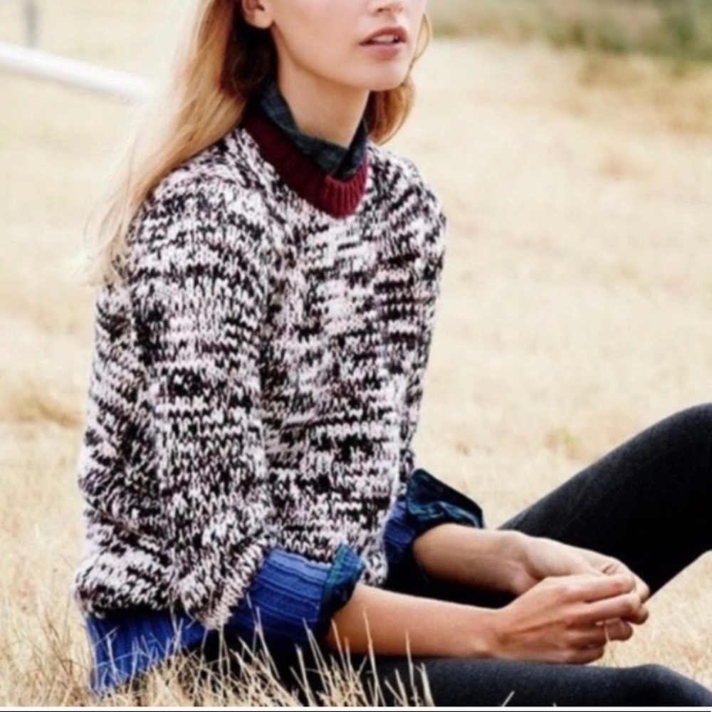 J. Crew Marled Colourblock Sweater